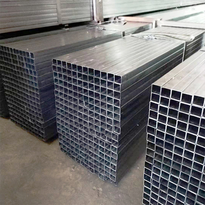 Square Tubing Galvanized Steel Pipe Iron Rectangular 275g/M2 For Carports